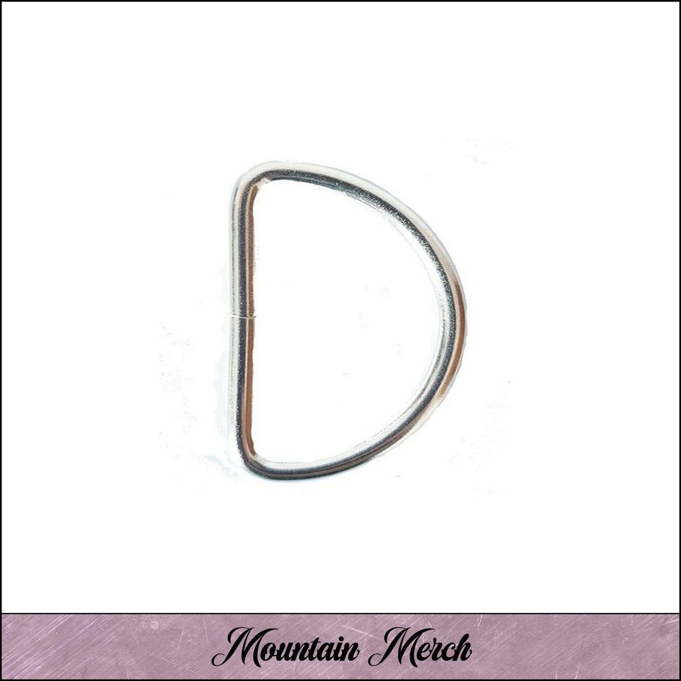 Anelli: D-Ring 40 mm Halbring silber – Nuovo e nell'imballaggio originale da Wiesenberg venduto da mountain-merch 1
