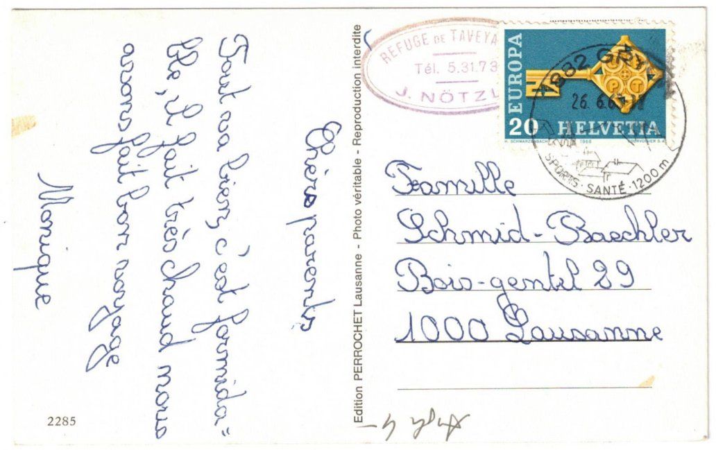 Cartes postales: Gryon - 4 Bild AK Tavennaz – D'occasion à Binningen par Mountainrider 1