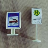Playmobil Vintage "Strassenschilder"