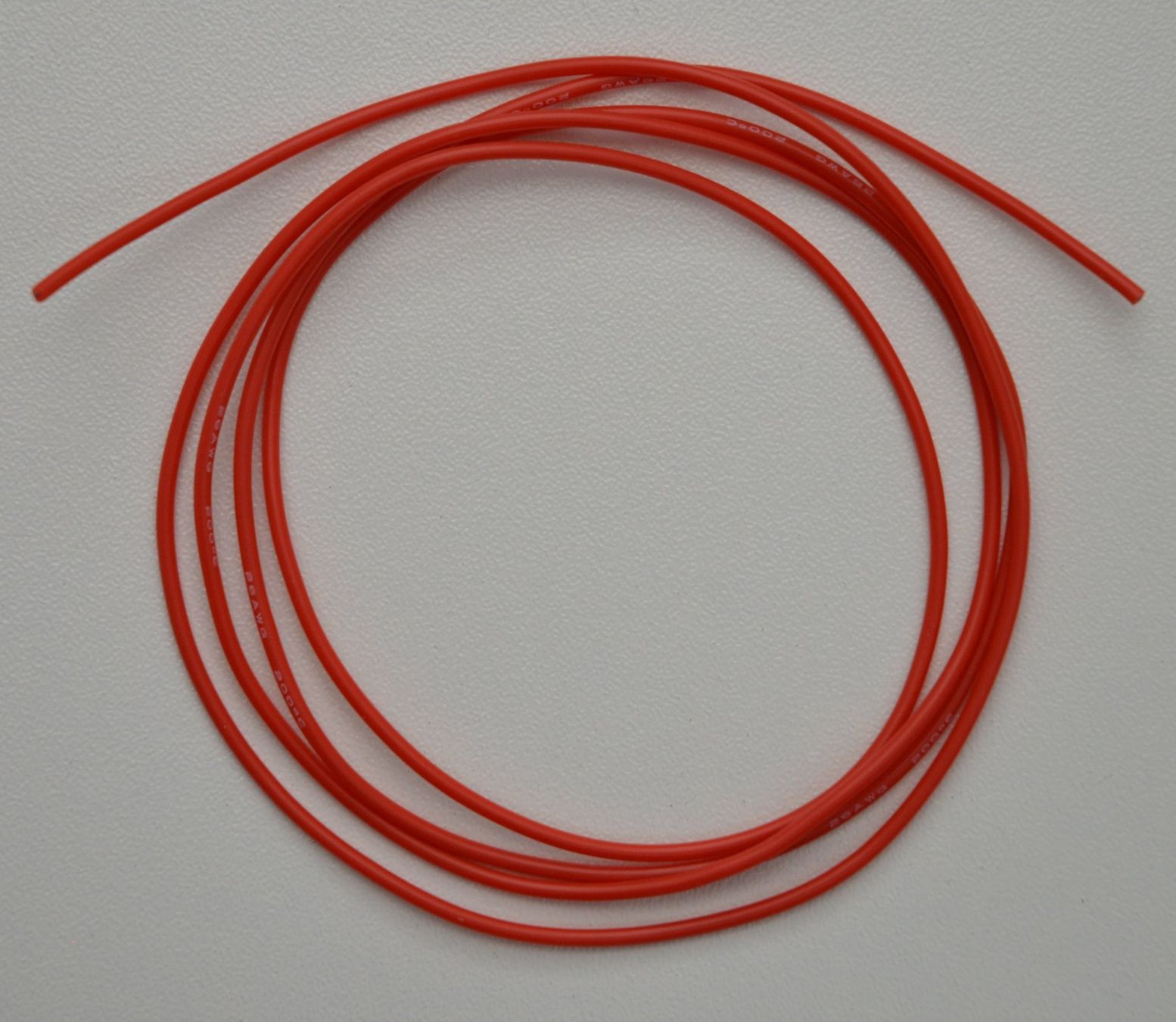 RC Modellbau: Silikonkabel Kupferlitze AWG26 1m Rot – Neu und originalverpackt aus Rüti von MSRCModelle 1