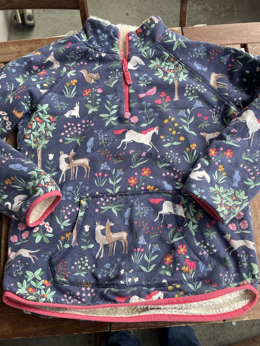 Mini Boden Maglioni & Felpe: Mini Boden Teddy Fleece Pullover Grösse 152 blau Einhorn  – Usato da Bern venduto da brup 1