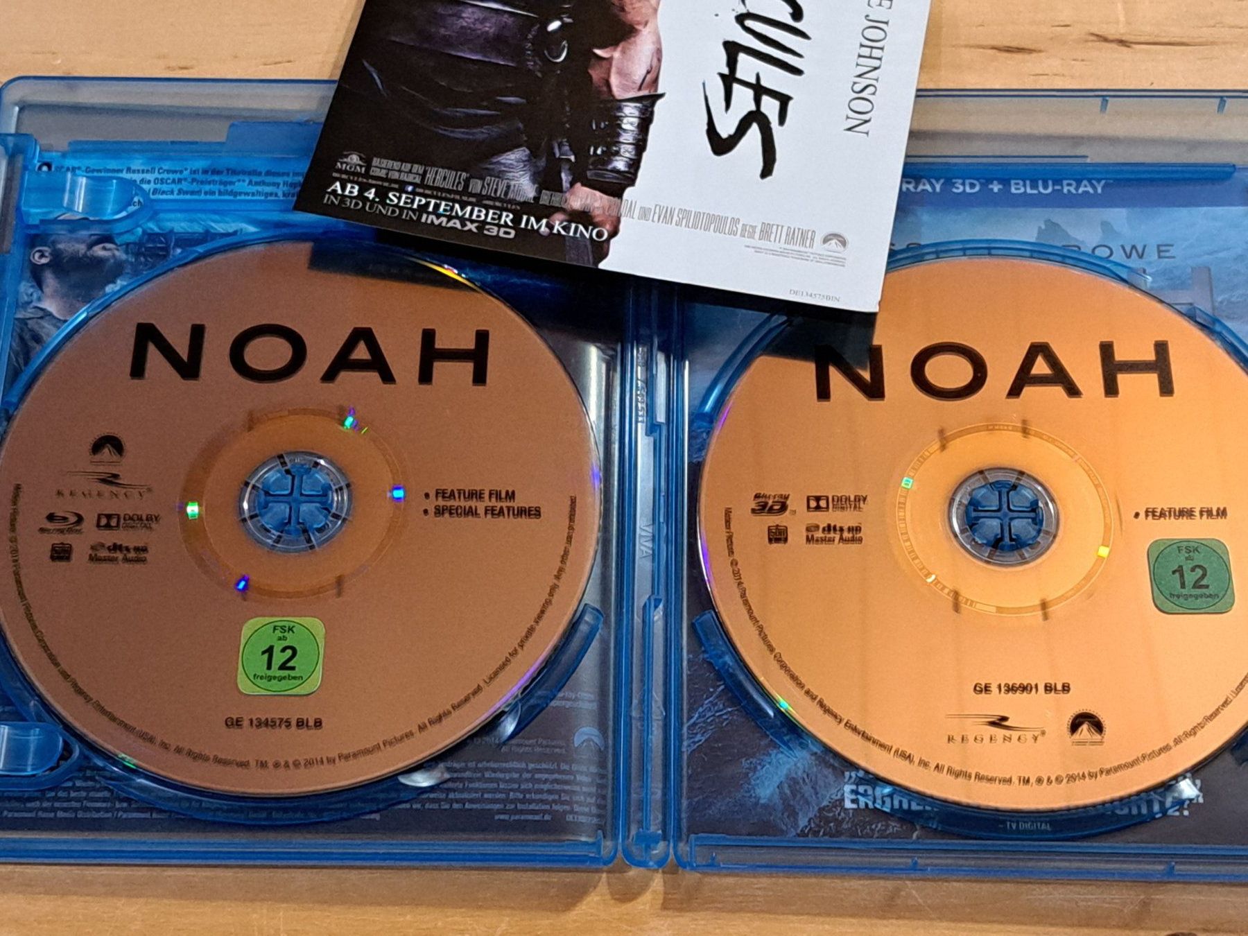 Tutti i DVDs: Blu-Ray NOAH mit Russell Crowe, 2-Disc Edition mit 2D + 3D – Nuovo (secondo la descrizione) da Unterseen venduto da Kanica 5