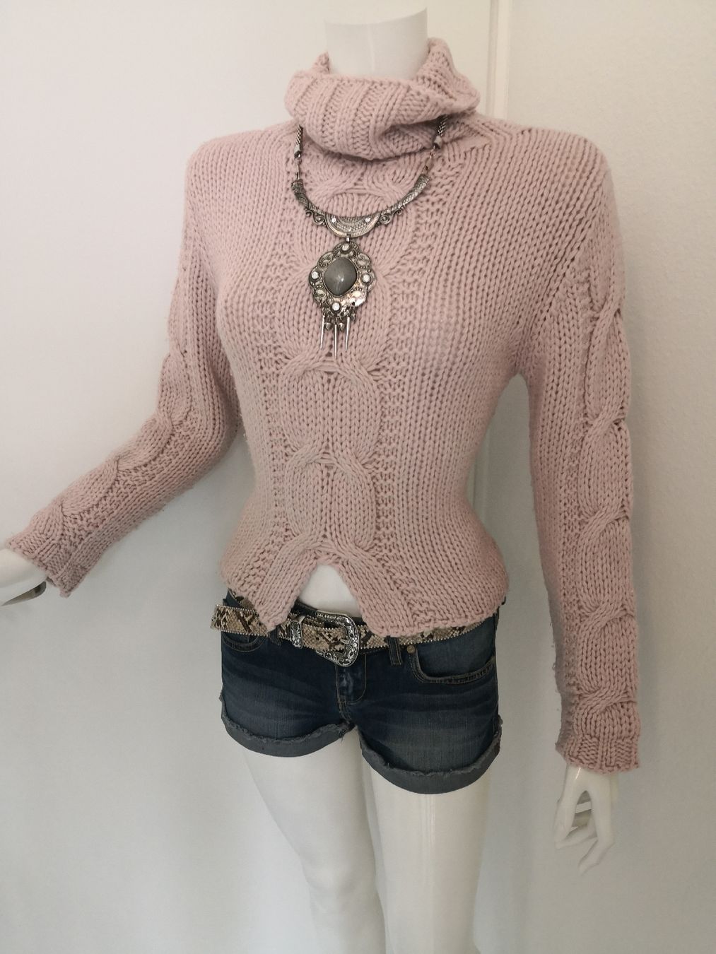 Maglioni & Felpe: 🤩ICM ROLLKRAGEN-STRICK-PULLOVER ROSA – Usato da Olten venduto da Naja-Twins-Twins 1