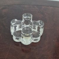 Tischwärmer/Kerzenhalter aus massivem Kristallglas Rastal Ch