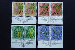 (i475) PJ Paare: 1974 J248 - J251 mit ET Vollstempel