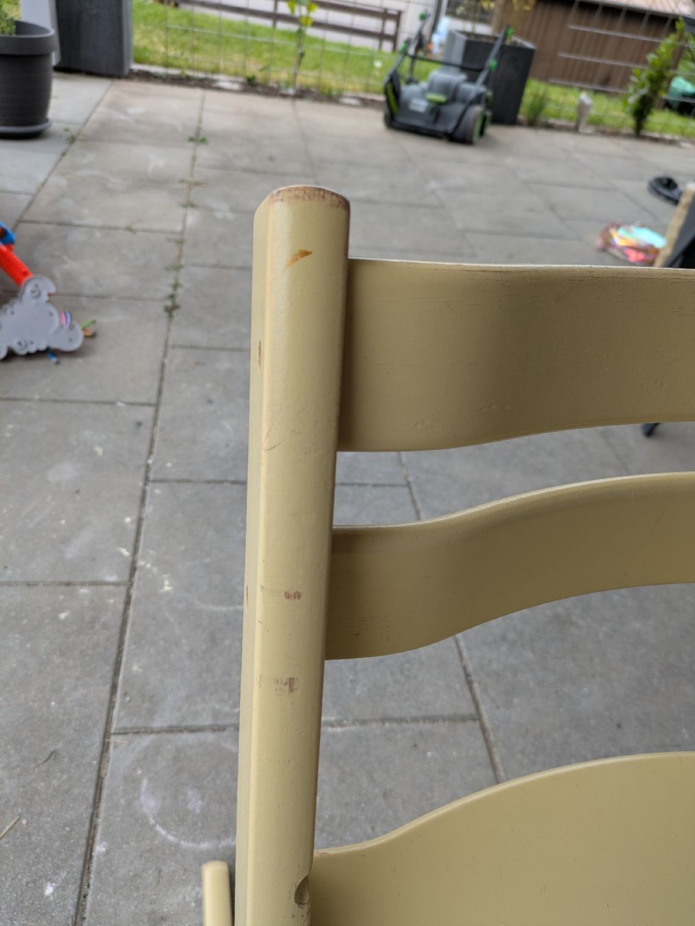 Stokke Seggioloni: Gebrauchter Stokke Tripp Trapp Kinderstuhl, hellgelb. – Usato da Langenthal venduto da Zwirbu1 2
