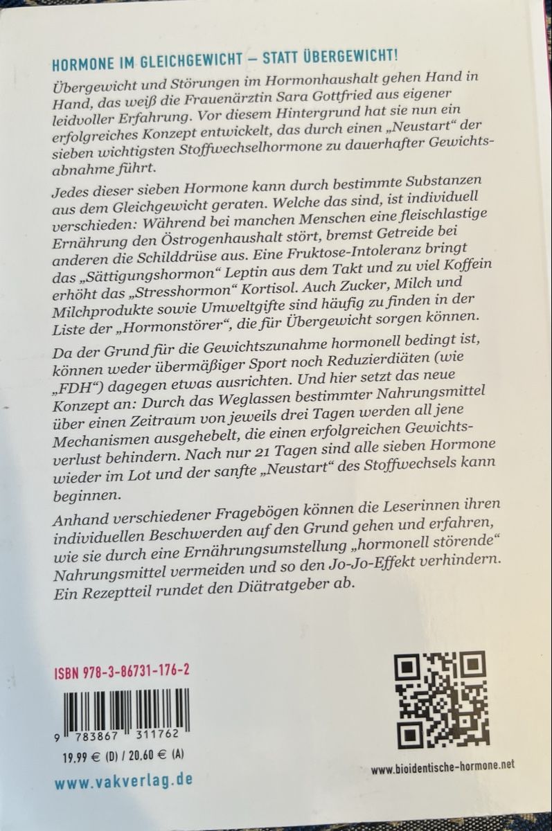 Libri: Die Hormondiät von Sara Gottfried – Usato da Basel venduto da Caramelbonbon 1