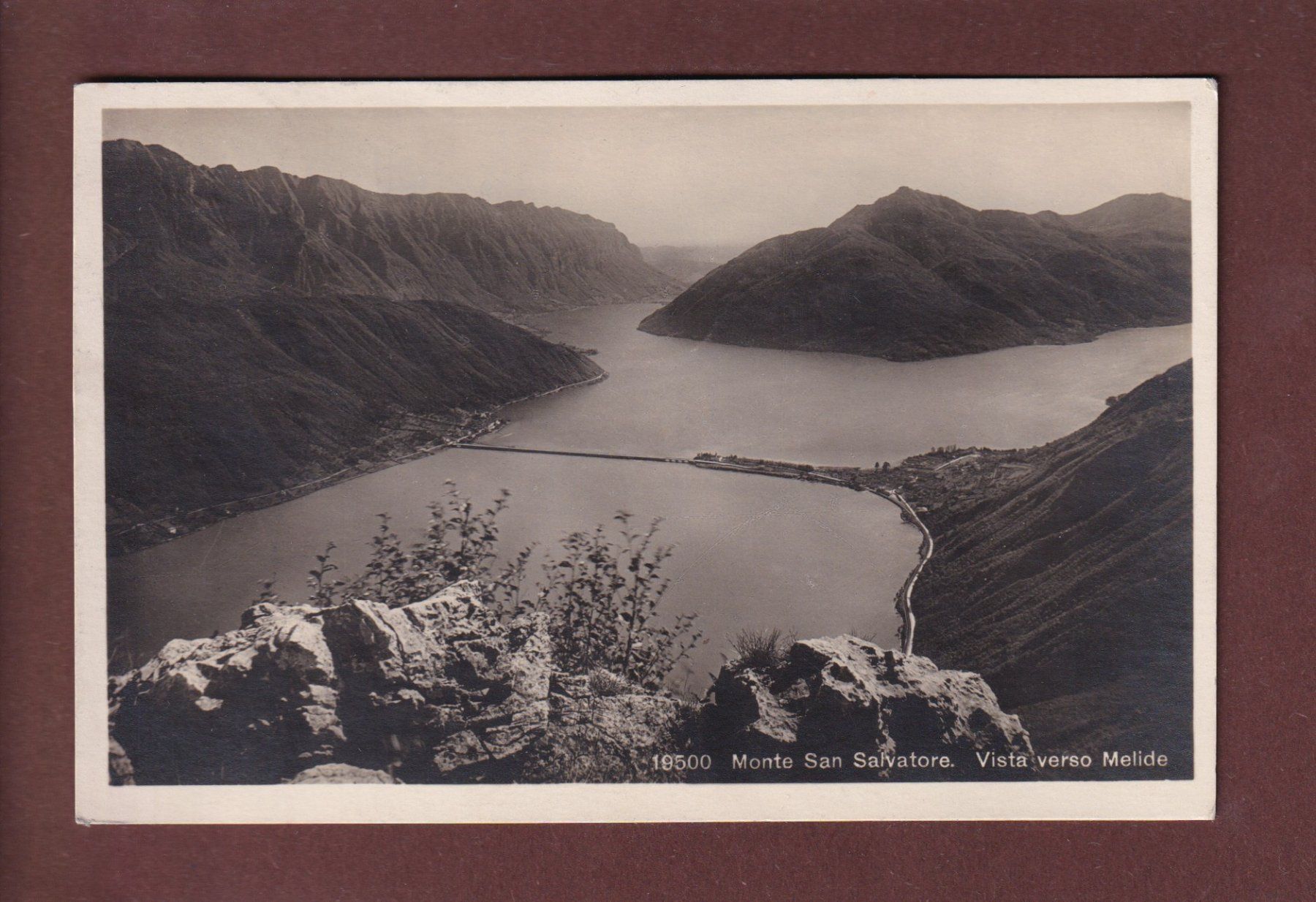 Cartoline postali: Monte SAN SALVATORE - Melide - 1927 – Usato da Pully venduto da nicecards