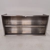 Wandhängeschrank Edelstahl offen B 120 x T 36 x H 60 cm