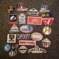 Sticker Amerika Skigebiete Apple K2 Bogus Utah Lake Tahoe