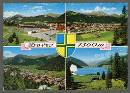 AK color Davos GR 4xfach-Multiview,Sommeransichten ≈ 1965 