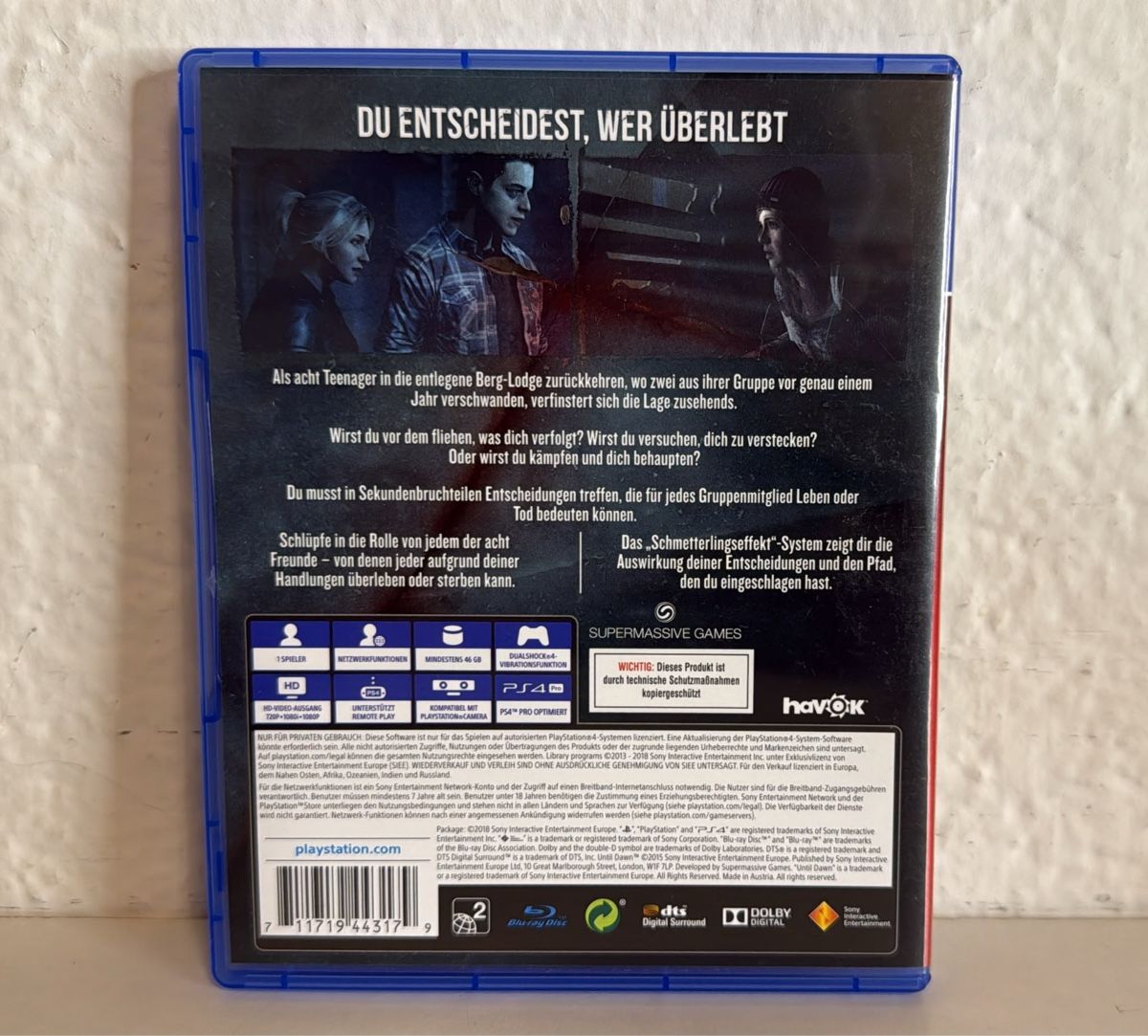 Sony Spiele: Until Dawn - PS4/PS5 Game – Gebraucht aus Ehrendingen von bubulence 1