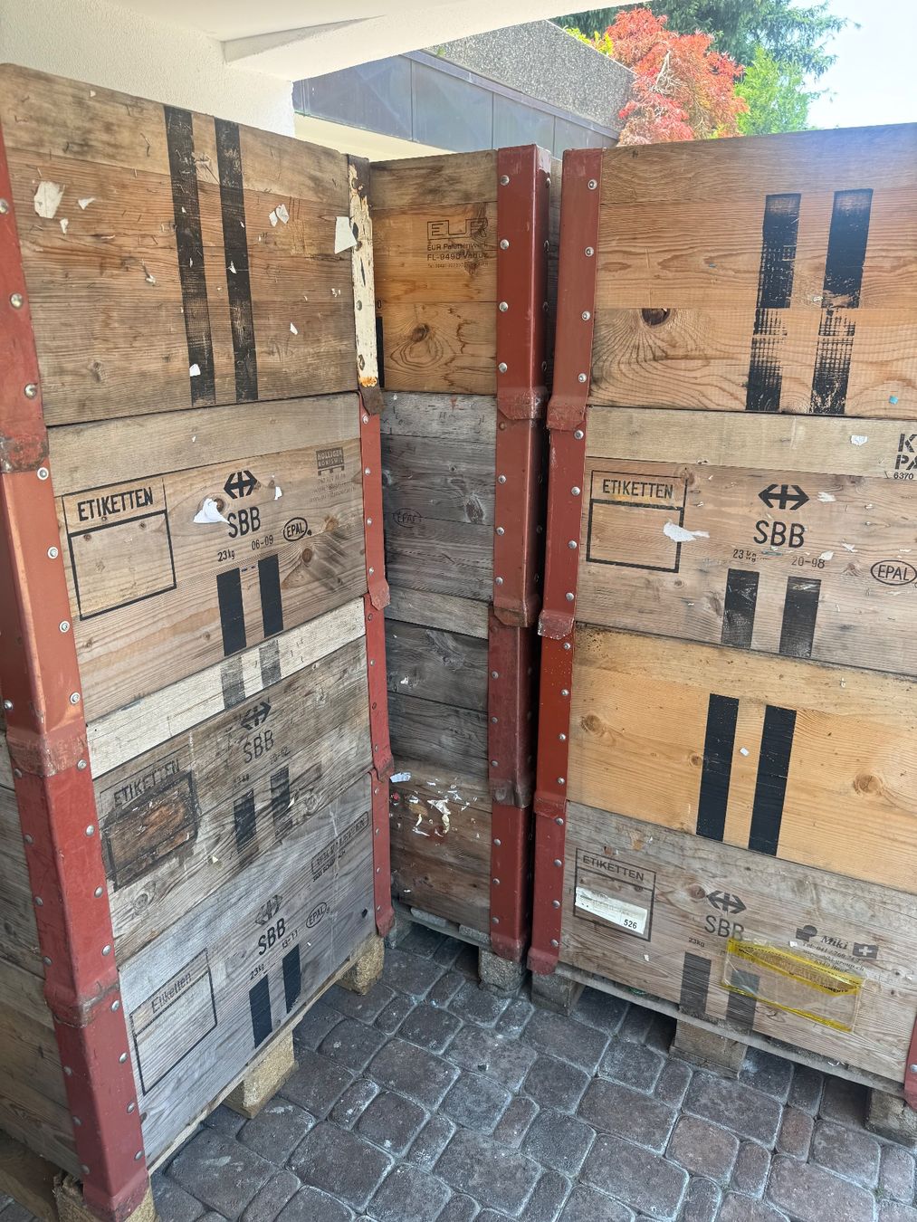 Paletten: 20 SBB Rahmen – Gebraucht aus Hägglingen von money-4-tower