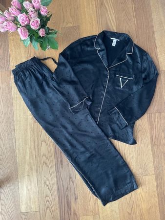 Victoria's Secret Pyjama Set Black Polka Dot, Size S