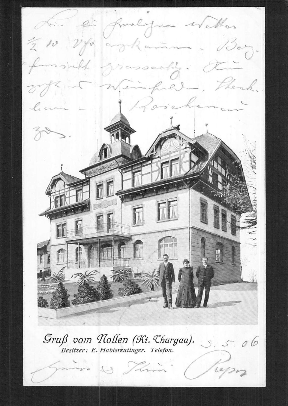 Cartoline postali: #Gruss vom Nollen , gel. 1906 – Usato da Reichenburg venduto da Pipo-67