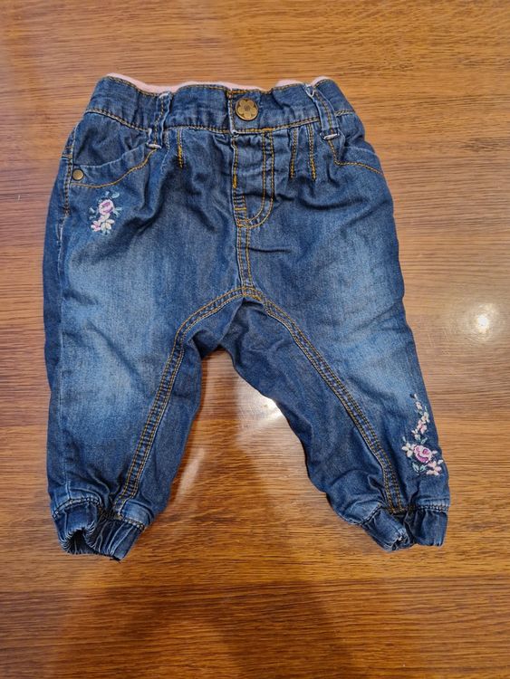 Jeans Hose Fleece Gefütterte Mädchen Stern Sticke Produktbild-Vorschau 2