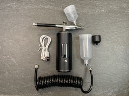 Airbrush Set mit Kompressor – 0,3 mm Düse, 3 Stufen