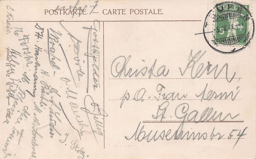Cartoline postali: Teufen, gelaufen 1917 – Usato da Frauenfeld venduto da POML 1