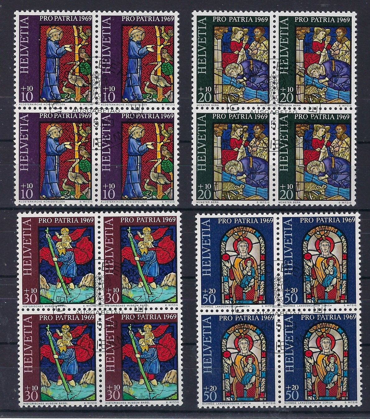 Tutti i francobolli: 1969 Viererblocks Pro Patria  ET.    15926 – Usato da Lunden venduto da Animus999