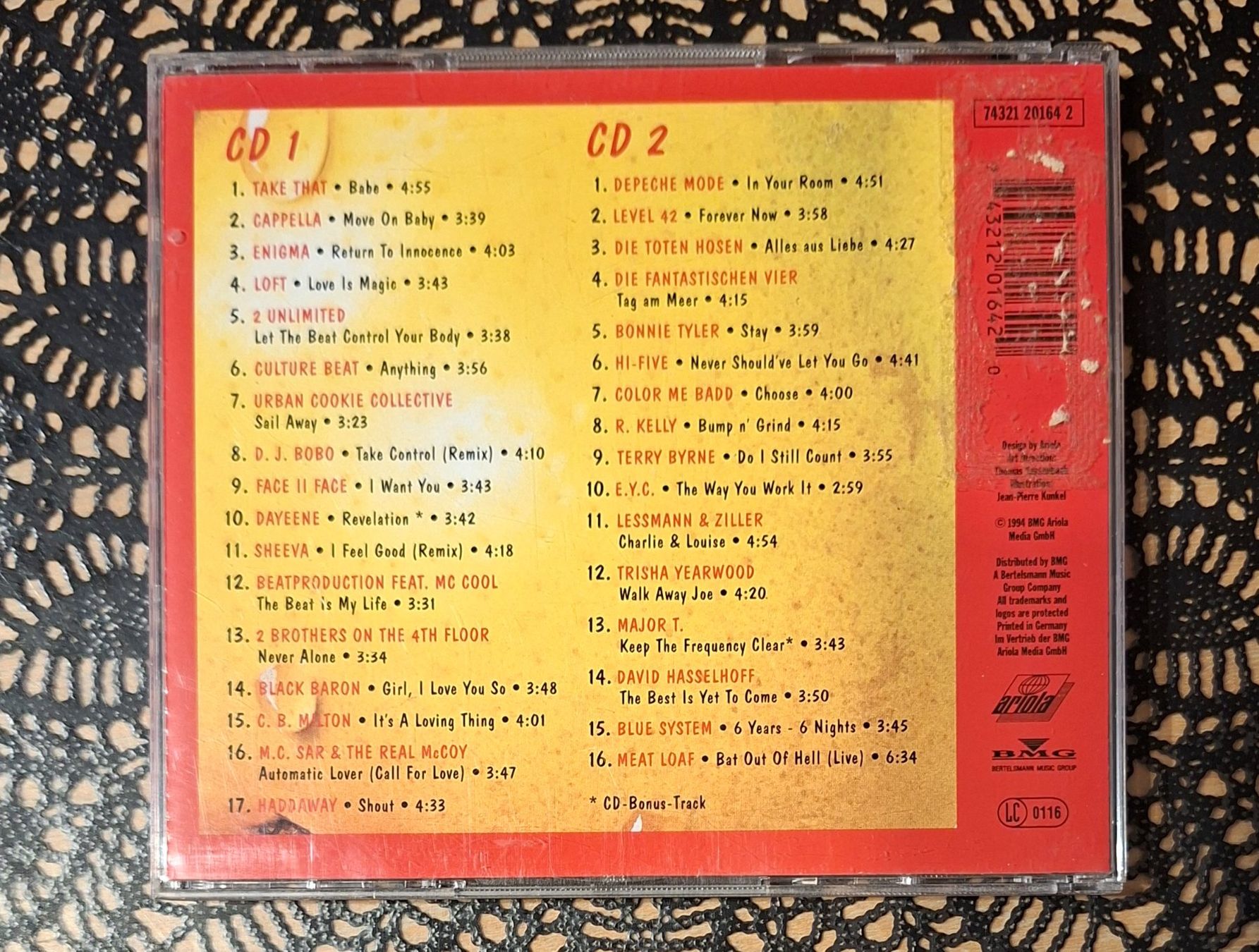 CD: Hot And Fresh Vol.9, DE 2CD Hit Compilation Sampler 1994 – Usato da Schönenberg TG venduto da Gregolino76 1