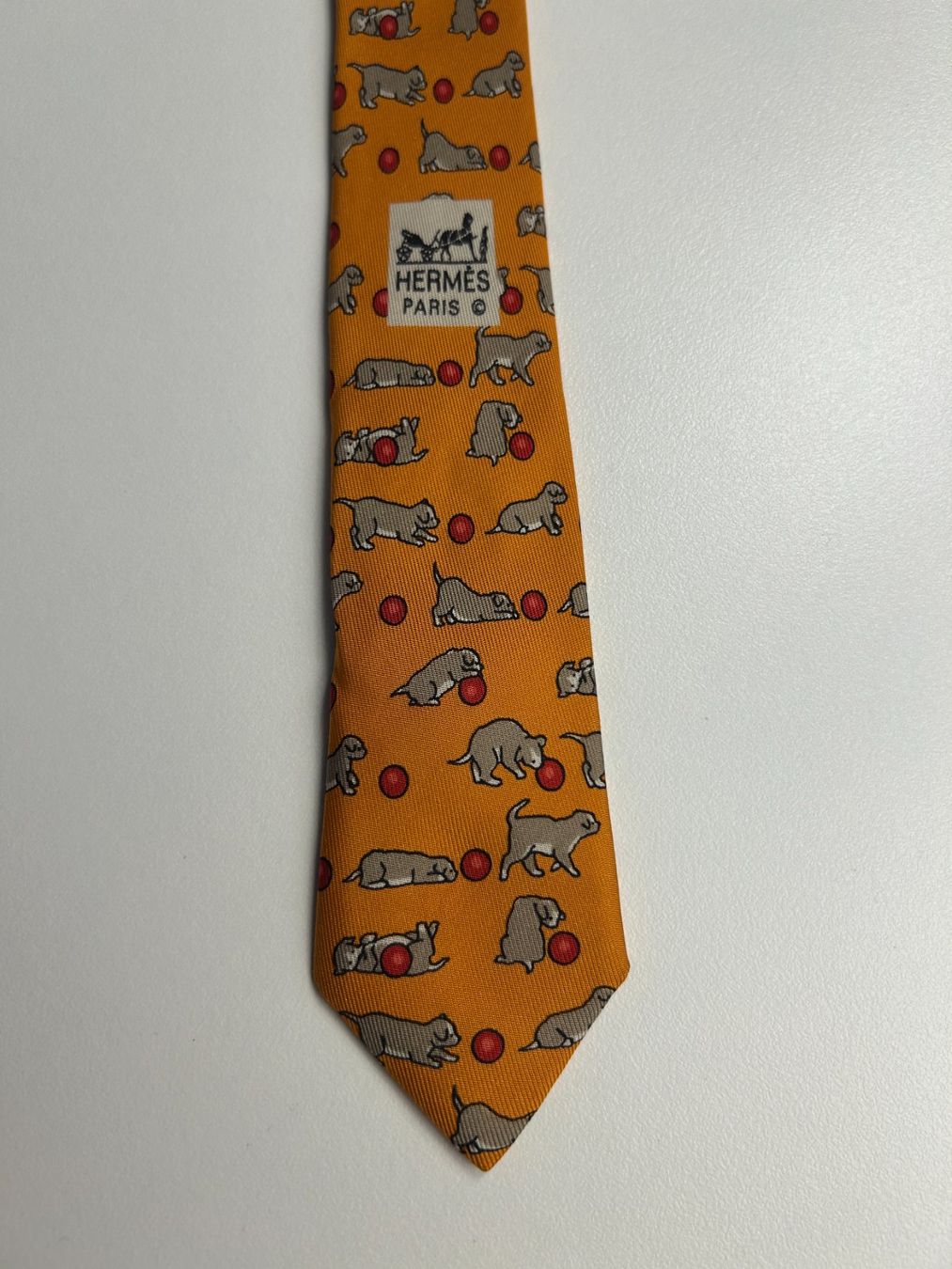 Hermès Cravatte: Hermès Hunde Krawatte – Nuovo (secondo la descrizione) da Bern venduto da kurtikobolt74 4