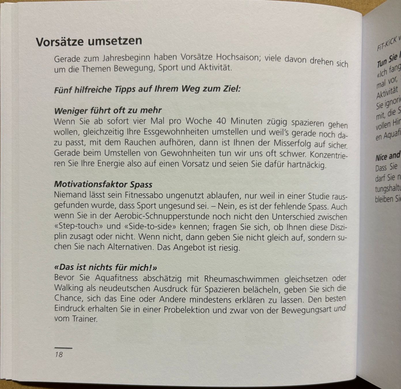Libri: Fit Kick – Nuovo (secondo la descrizione) da Sarnen venduto da Livres 5