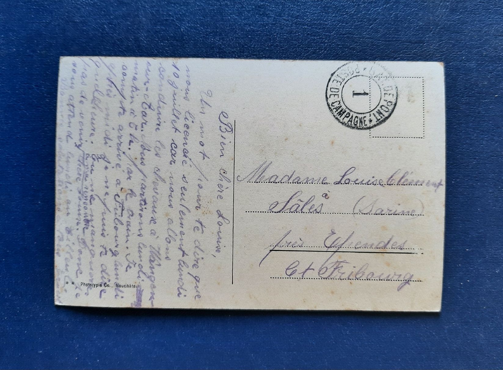 Cartoline postali: Ansichtskarte Aarberg Zuckerfabrik, gest. Feldpost  – Usato da Marly venduto da neu-adlerauge65 1