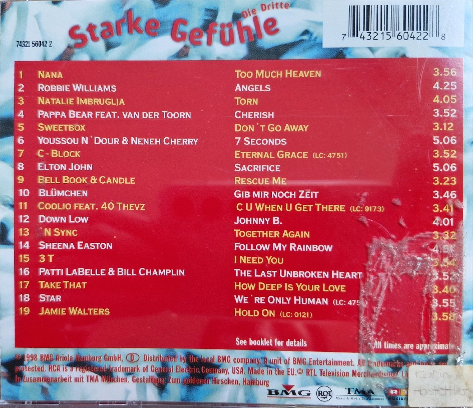 CD: Starke Gefühle Die Dritte – Usato da Thun venduto da rinka3 1