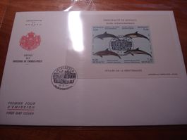 FDC-Grossbrief Monaco 1992, Block MuseeOceanographique,Fisch