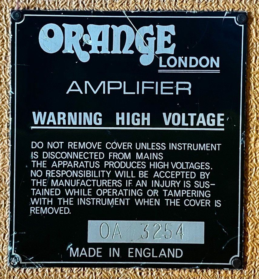 Verstärker: Orange OR 120 - pics only 1971-1972 – Gebraucht aus Genève von Tom_Guex 4