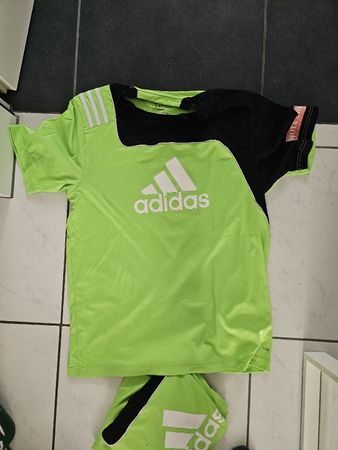 Adidas Climacool Shirt Neon Grün/Schwarz, Grösse M
