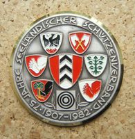 SCHÜTZENMEDAILLE SEELÄNDISCHER SCHÜTZENVERBAND 1982