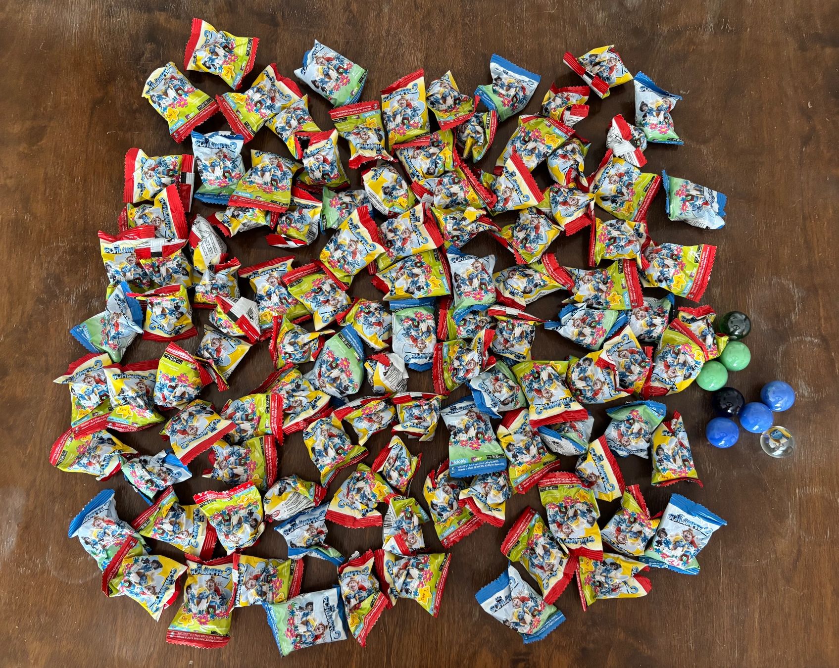Murmeln: Glasmurmeln - Schlümpfe 2 – Neu und originalverpackt aus Buchs AG von Roger-iO