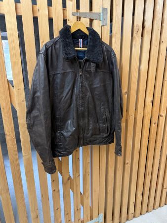 Leder Jacke TOMMY-HILFIGER Grösse XL