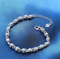 Elegantes Armband 925 versilbert 18-20 cm