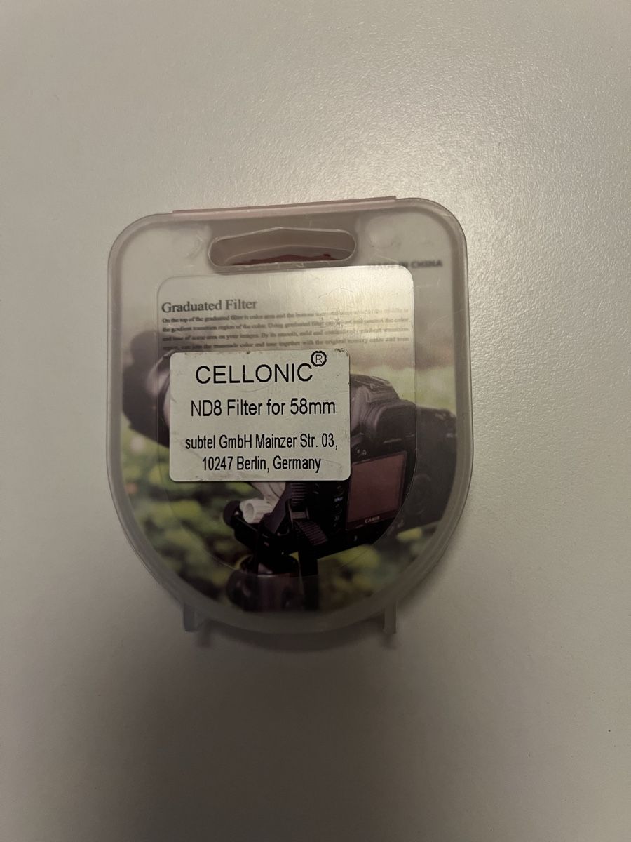 Filtri: Cellonic ND8 Filter 58mm, Graduated Lens Filter – Usato da Unterengstringen venduto da Sehr1986