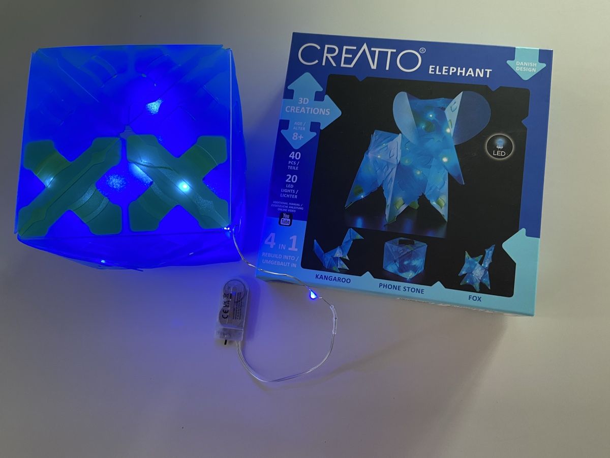 Puzzle: Creatto Elephant 3D Steckpuzzle mit LED – Usato da Luzern venduto da Nordischkind 1