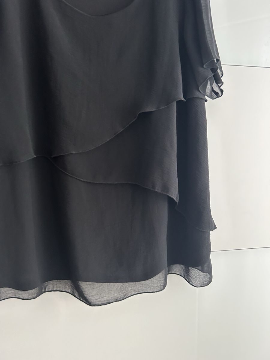 C&A Camicette: Schwarze Luftig-leichte Bluse Gr. 48/50 Sommerlich elegant – Nuovo (secondo la descrizione) da Oftringen venduto da Jola16 1