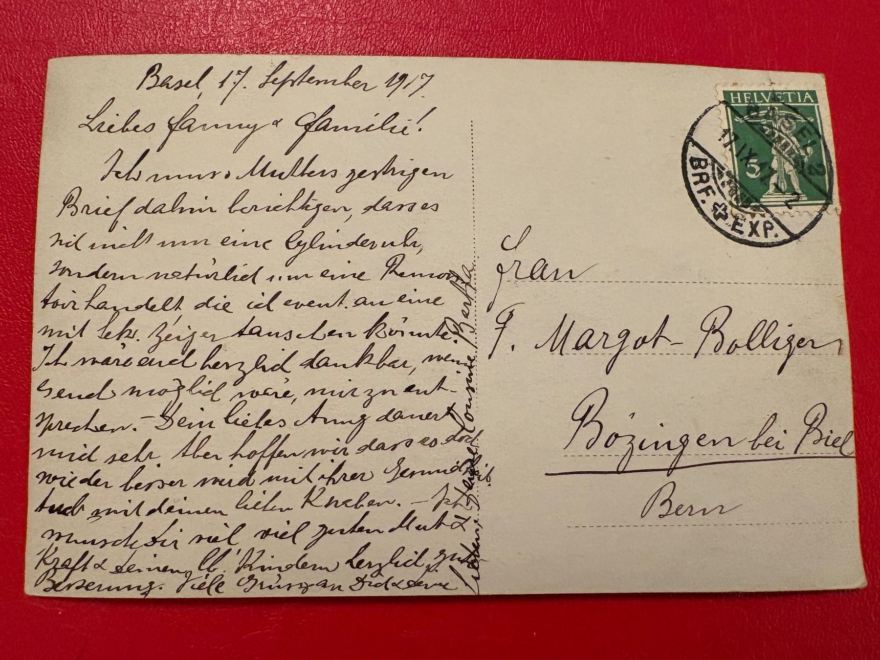 Cartoline postali: 1917 Basel // belebt – Usato da St-Légier-Chiésaz venduto da Theo006 1