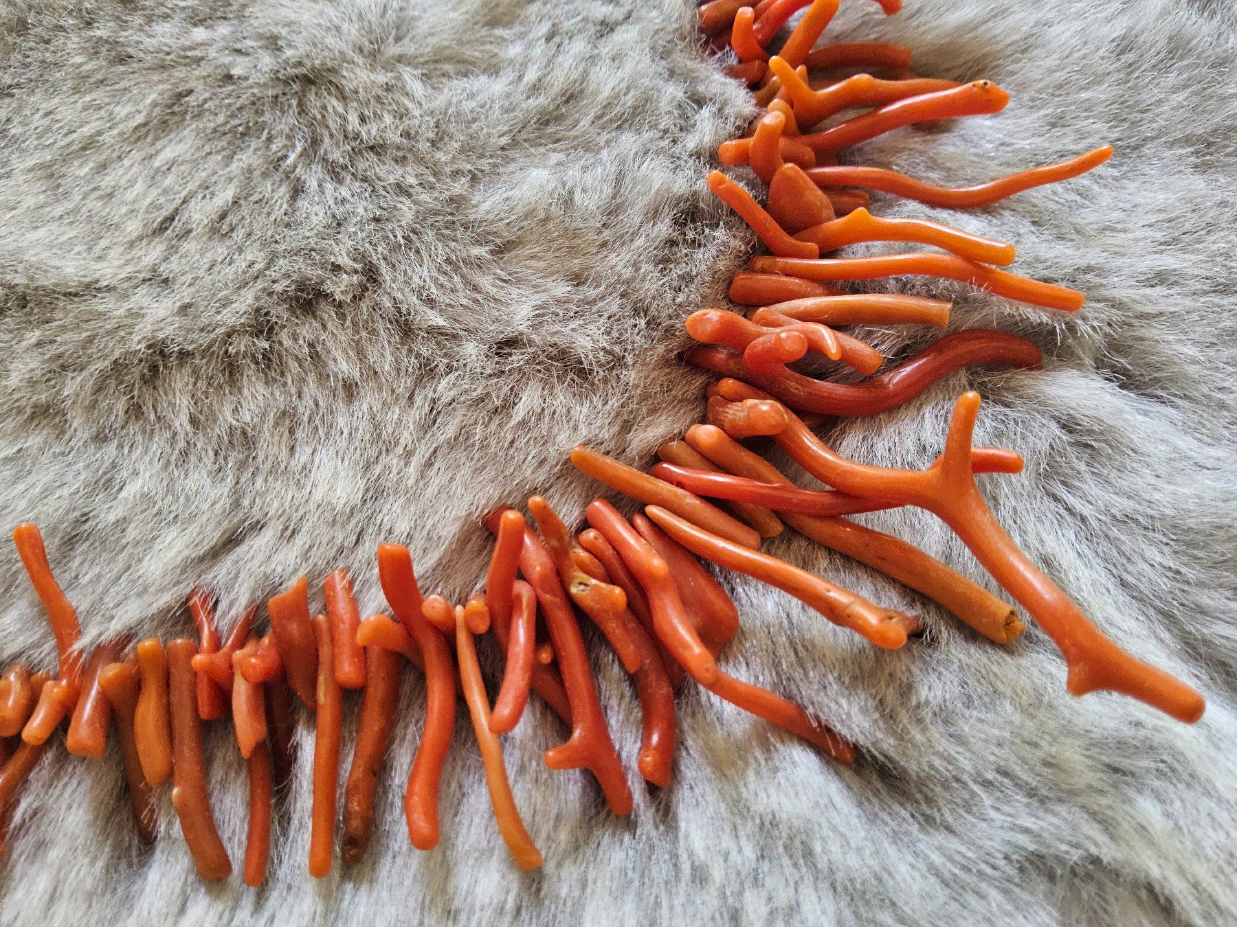 Catenine: Antike echte Korallenkette, Italien – Usato da Zürich venduto da SciTec