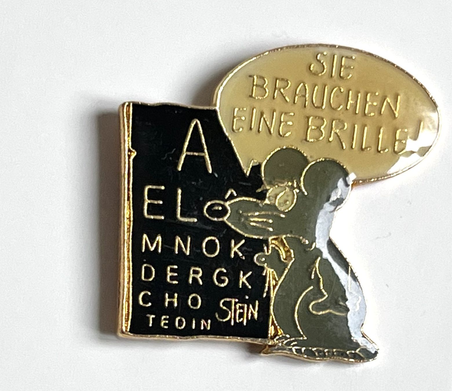Placchette & Badge: Pin Maus Uli Stein Sehtest – Usato da Kriens venduto da TSCH1