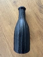 Mago Design Deko Vase handmade Höhe 19cm schwarz