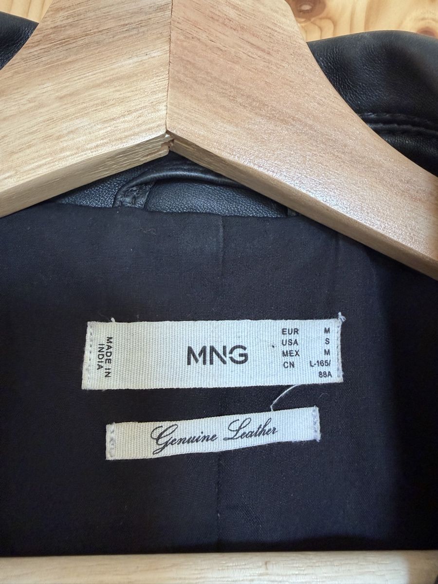 Giacche: Mango Black Leather Biker Jacket – Usato da Zürich venduto da Abu95 8
