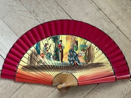 Spanische Fächer aus den 50er Jahren. Flamenco-Motive