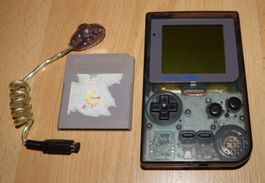 Nintendo Game Boy Pocket  transparent - Mit PacMan & Licht