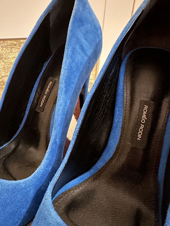 The Marilou ROMEO RODIN suede heels, like new! NP 390chf 5