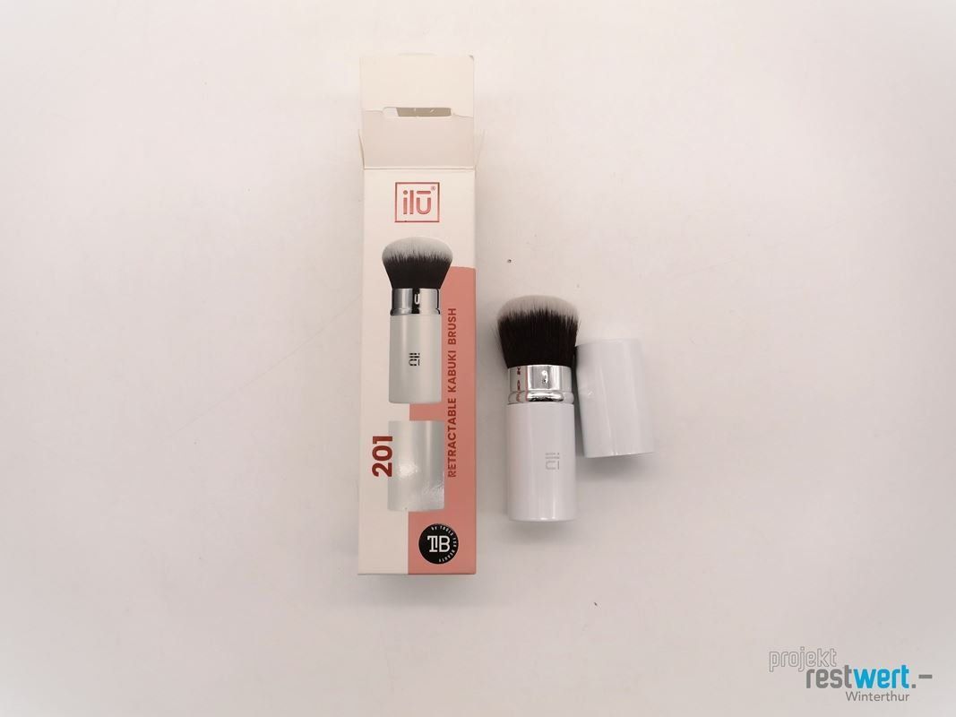 Make-up: ILU Kabuki brush schwarz, weiss – Nuovo (secondo la descrizione) da Winterthur venduto da Restwert_Winterthur