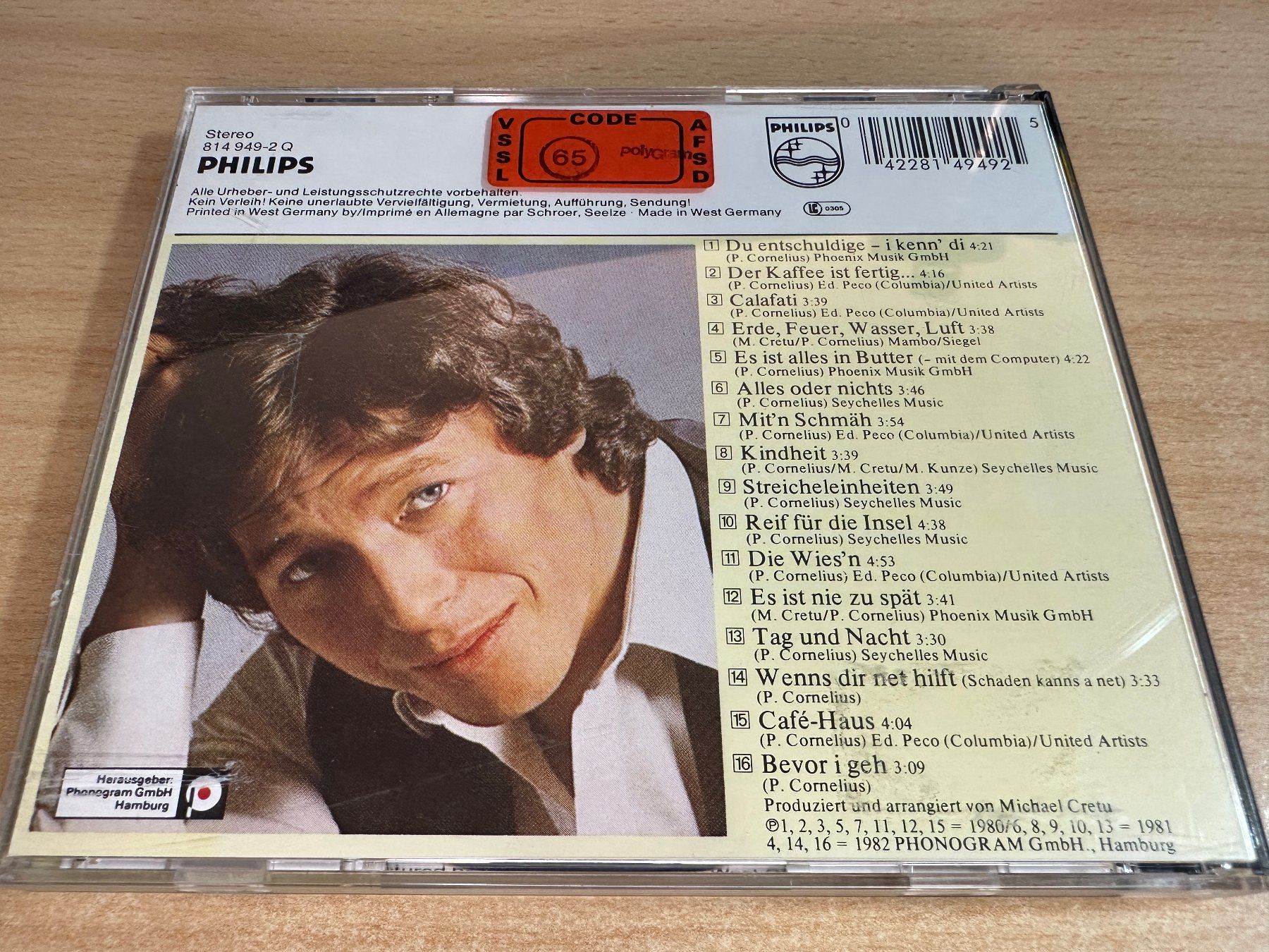 CDs: C1 Peter Cornelius – Streicheleinheiten – Gebraucht aus Rikon im Tösstal von Alpenmutz 1