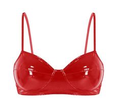 NEUER Erotik Lack BH rot für Gr. XS & S für Cup B - 222690