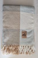 Alpakadecke Peru Kuscheldecke, Beige/ Weiss, Neu!